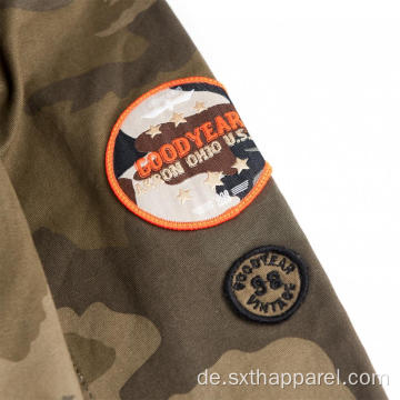 Langarm Camo Printed Jacket Shirt für Kinder